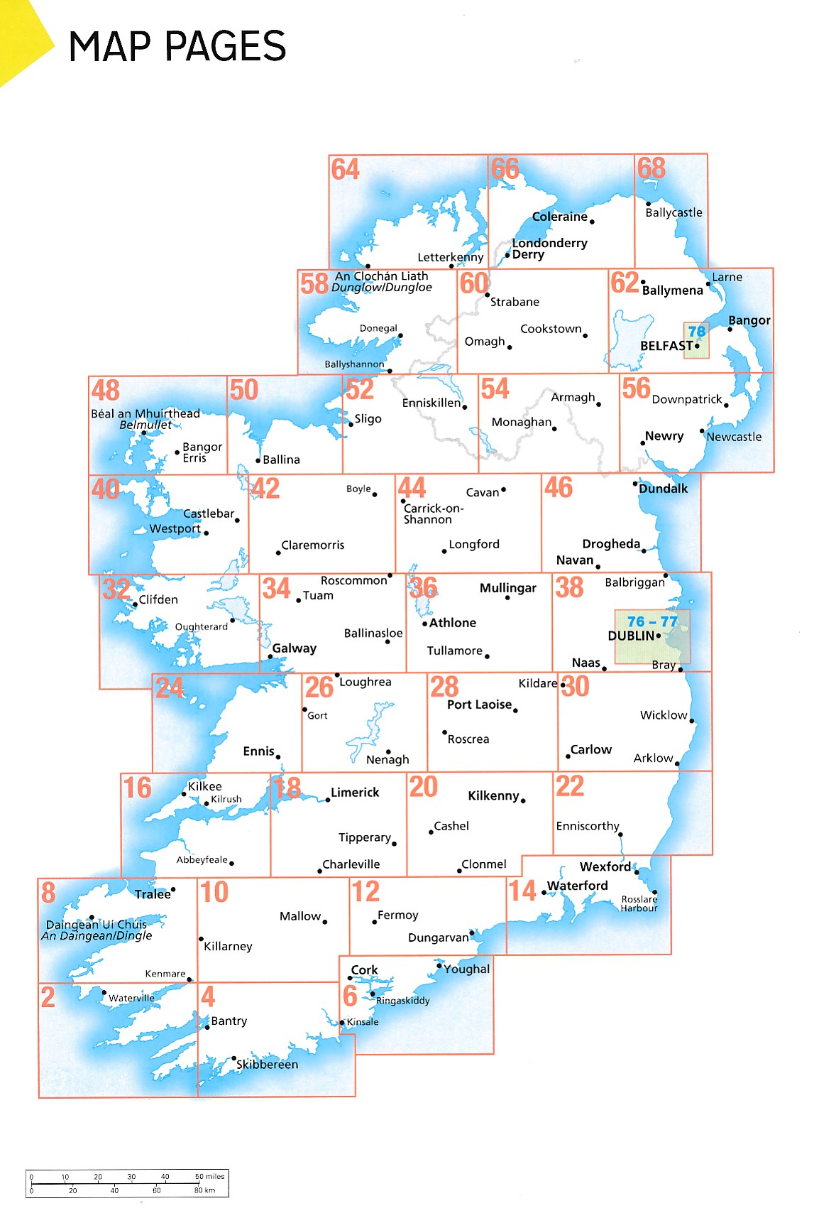 AA Road Atlas Ireland Paperback Book The Cheap Fast Free Post